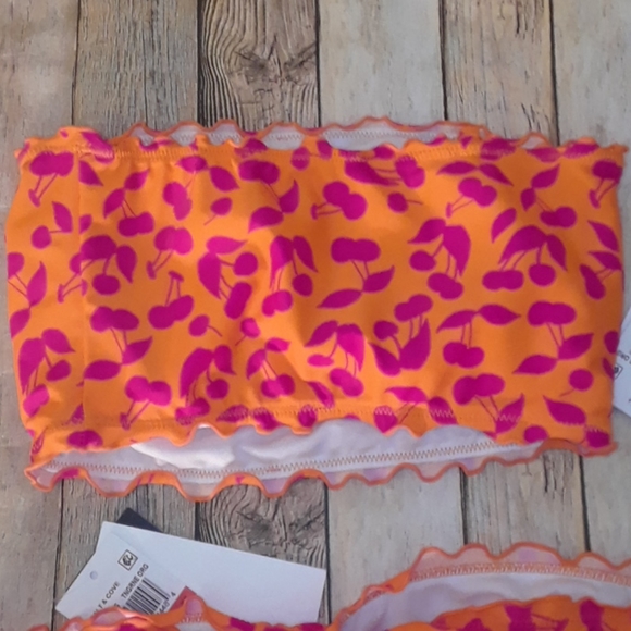 Salt & Cove Cherry on Top Smocked Bandeau Bikini - Picture 14 of 15